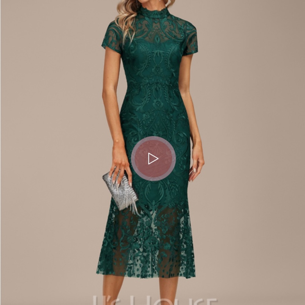 JJs House beautiful green dress. Perfect for Spring Wedding!